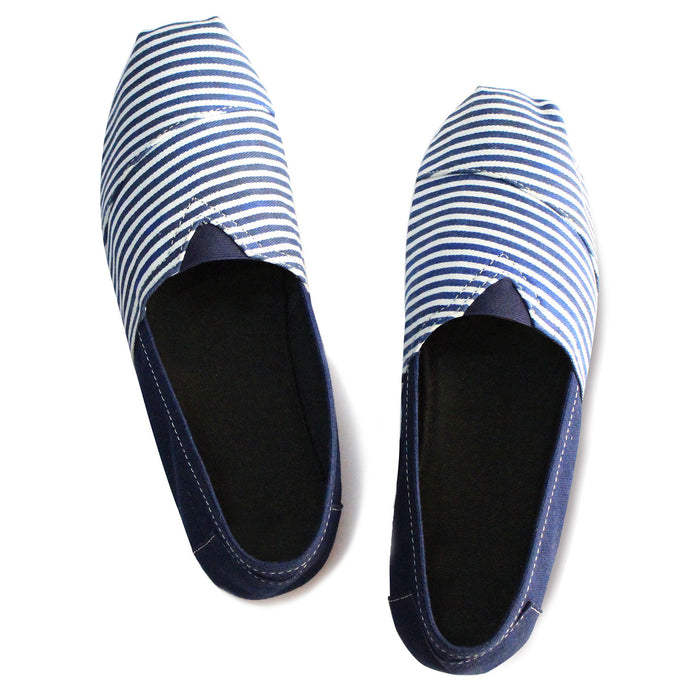 Blue Stripes Espadrilles